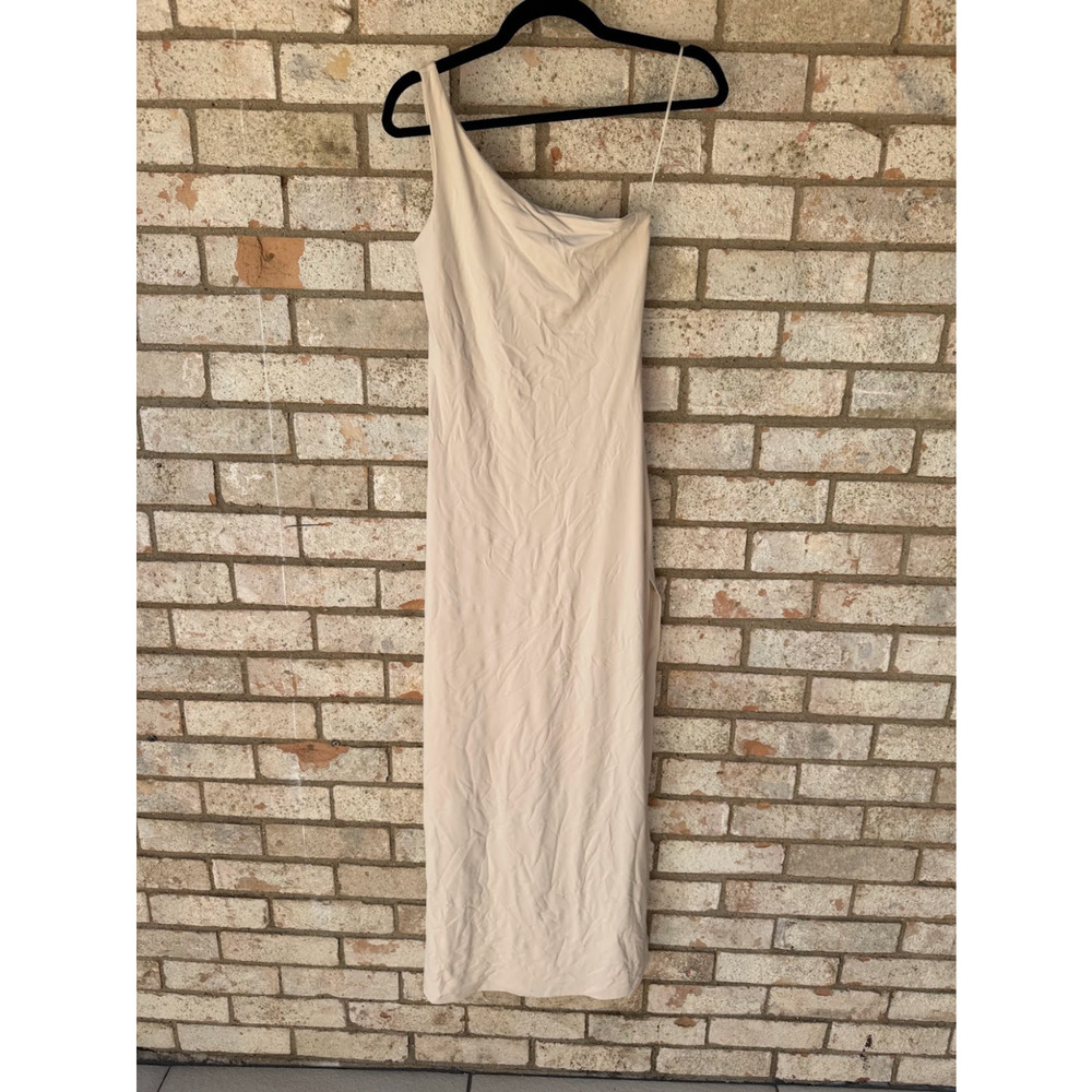 SUSANA MONACO Asymmetric One-Shoulder Slit Maxi Dress Size Small